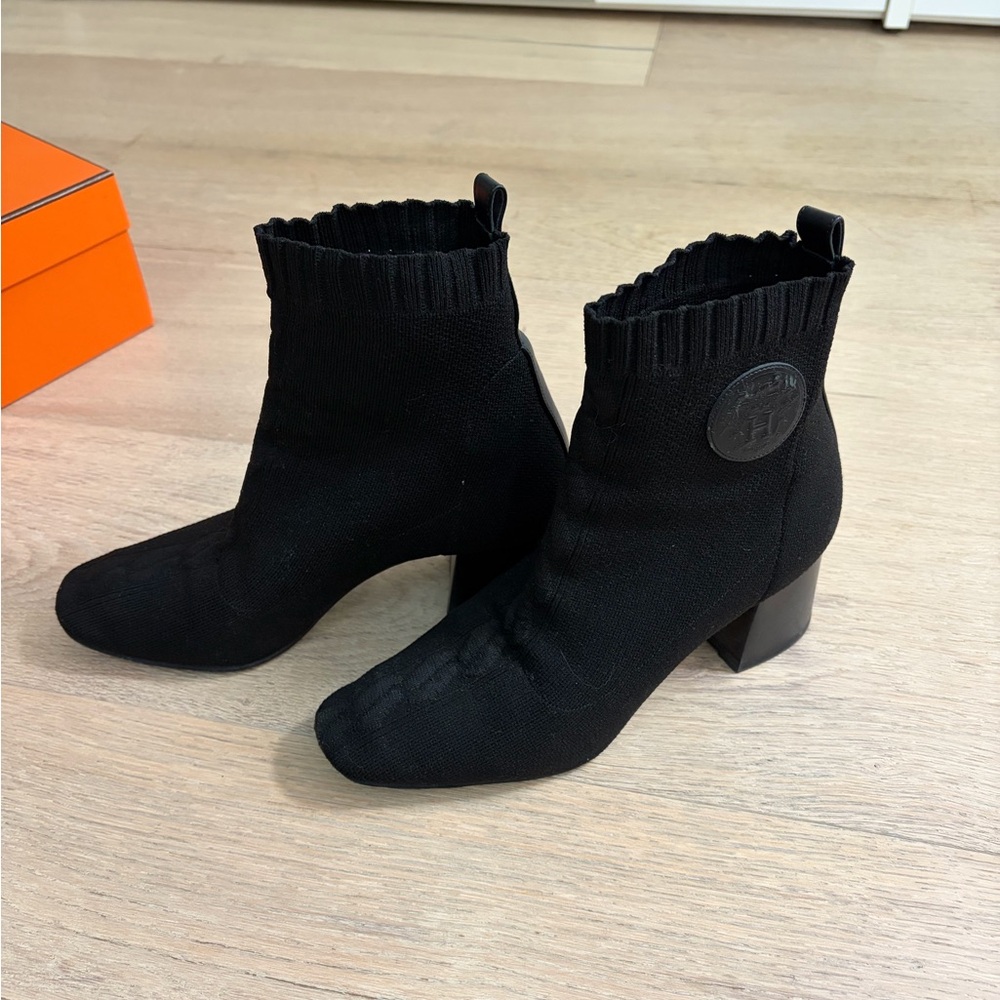 Hermes Black Volver 60 Ankle Boots - Picture 4 of 7